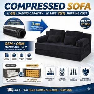 โซฟา MagiSofa รุ่น SS-1207 แบบม้วนสุญญากาศ ฟองน้ำความหนาแน่นสูง ปรับเปลี่ยนรูปแบบได้ ผ้าหุ้มบีบอัด ตกแต่งด้วยกระดุมแบบทัฟท์ โซฟาชุดโมเดิร์นสุดหรู - Product Image 2