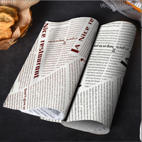 Vente en gros de papier sulfurisé jetable rouleau de poulet personnalisé papier d'emballage de revêtement résistant à l'huile produit d'emballage d'emballage et d'impression