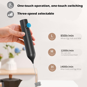 Fouet à double couche rechargeable de type C, mousseur à lait, batteur à œufs portatif, mousseur à lait électrique - Product Image 2