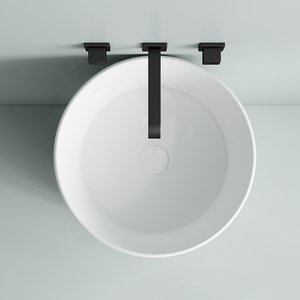 Lavabo <span class=keywords><strong>de</strong></span> pedestal redondo <span class=keywords><strong>de</strong></span> cerámica <span class=keywords><strong>de</strong></span> Canton Fair, lavabo <span class=keywords><strong>de</strong></span> mano montado en el suelo - Product Image 4