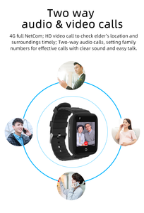 4G SOS alarme à une touche montre pour personnes âgées détection de chute GPS Tracker collecte de données vitales rappel de pilule Smartwatch pour personnes âgées - Product Image 4