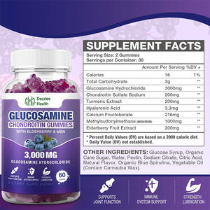 निर्माता कस्टम हैलल ग्लूकोसामाइन गुम्मीज मेसीस कोलेजन थोक ग्लूकोमिन चोंड्रोइटिन उत्पाद - Product Image 4