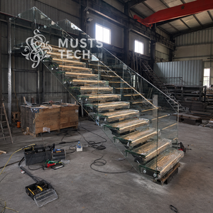 Professional Manufacturer Factory Direct Hotel Residential Building Engineering Stable Supply Custom Staircase Modern Design - Product Image 1