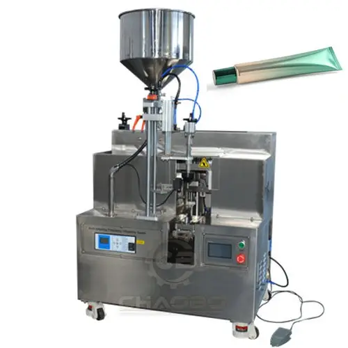 Mesin penyegel dan illing tabung ultrasonik Semi otomatis 2000W mesin penyegel tabung ultrasonik