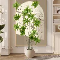 Pohon Bambu Dracaena Reflexa Lily Buatan Gaya Baru dengan Pot untuk Dekorasi Rumah