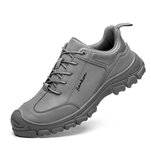 JIANKUN <span class=keywords><strong>Chaussures</strong></span> de sécurité pour le travail industriel pour <span class=keywords><strong>hommes</strong></span> Caoutchouc résistant à l'usure Cuir microfibre de haute qualité Bout en acier Anti-Smash/Puncture - Product Image 2