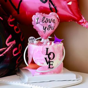 Decoración de Pastel en Forma de Corazón con Miel y Dulzura, Plástico Acrílico, Estilo Ins, para Cumpleaños de Princesa, Día de San Valentín, Festival Qixi - Product Image 4