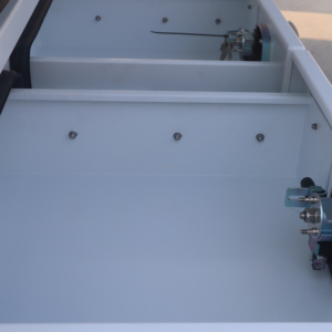 3.0mm Aluminum Truck <b>Tool</b> <b>Box</b> Fish Scale Welded Waterproof Ute Storage <b>Box</b> With 5 Whale Tail <b>Locks</b> Gas Strut Removable Shelf - Product Image 3