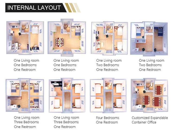 Container Homes 40Ft Luxury House Container House Prefabricated