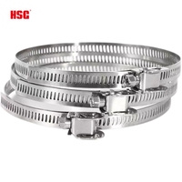 Collier de serrage réglable de haute qualité de type allemand pour tuyaux métalliques, eau et gaz