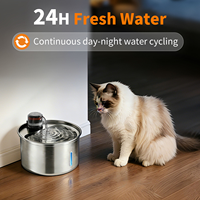 Fontaine à eau automatique pour animaux de compagnie en acier inoxydable 304 de qualité supérieure pour chiens, chats, petits animaux, utilisation quotidienne en intérieur