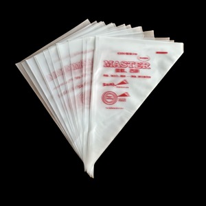 Poches à douille jetables avec embouts pour la décoration de gâteaux, la décoration alimentaire, les fournitures d'anniversaire, sacs à beurre épaissis en forme de triangle - Product Image 3