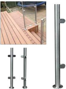 Support <span class=keywords><strong>de</strong></span> verre <span class=keywords><strong>pour</strong></span> main courante d'escalier en fer forgé d'extérieur en métal <span class=keywords><strong>pour</strong></span> verre <span class=keywords><strong>de</strong></span> 21,5 mm - Product Image 6