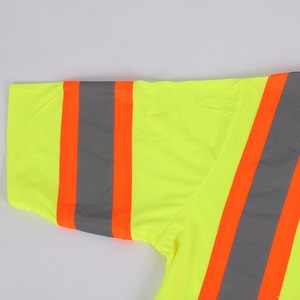 T-shirt de travail Design de poche Offre Spéciale T-shirt de sécurité haute visibilité à séchage rapide T-shirt réfléchissant à manches courtes et col rond - Product Image 6