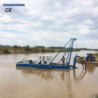 Draga de succión a chorro de 6 pulgadas de bajo consumo de combustible, equipo de dragado de ríos para limpieza de arena fluvial