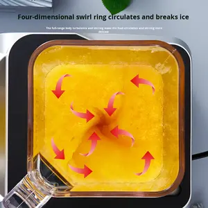 상업용 K69 스무디 기계 특수 CNC 터치 스크린 패널 전기 밀크셰이크 블렌더 밀크티 가게용 블렌더 커버 포함 - Product Image 5