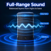 Speaker Profesional Audio 8/10/12/15 Inch Metal Pasif Full-range 180W 8 Tahan Lama untuk Ruang Rapat Kuliah Konser Panggung