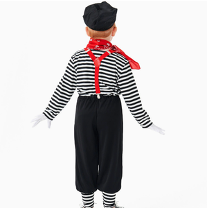 Disfraz <span class=keywords><strong>de</strong></span> Artista Mímico para Niños, Halloween, Purim, Niños y <span class=keywords><strong>Niñas</strong></span>, Disfraz <span class=keywords><strong>de</strong></span> Payaso Callejero, Espectáculo <span class=keywords><strong>de</strong></span> Mímica, Cosplay, Fantasía, Disfraz Elegante - Product Image 3
