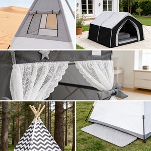 Tenda Pop-up Rotonda Impermeabile per Cani, Best Seller con Borsa per Facile Trasporto in Campeggi e Sentieri - Product Image 4