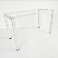 Bureau d'ordinateur exécutif moderne avec structure en fer et pieds métalliques, installation simple, vente en gros à prix abordable pour salon