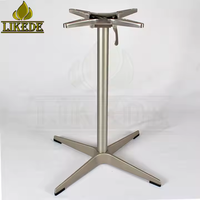 Base de table pliante extérieure en aluminium Support de meuble de restaurant café pliable et durable