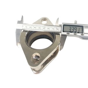 Adaptateur en acier à bride <span class=keywords><strong>2</strong></span>,5 pouces à <span class=keywords><strong>2</strong></span> boulons, connecteur métallique robuste pour les connexions de systèmes automobiles - Product Image 4
