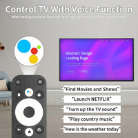 Télécommande vocale MECOOL compatible avec les boîtiers TV Android intelligents MECOOL KM2, KM2+, KM2 Plus, KM2-PLUS, KM7 Plus, KD3