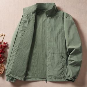 Veste minimaliste pour homme, adaptée aux intempéries, 2025 - Vêtement d'extérieur léger et résistant au vent, avec col montant et poignets élastiques - Product Image 4