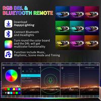 Faro a LED PCS-H21 RGB con cambio colore DRL per Ford Mustang S550 GT Facelift 2018-2023, lampada proiettore a doppio fascio