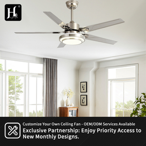 Ventilateur de plafond moderne personnalisé avec télécommande et éclairage suspendu - Product Image 5