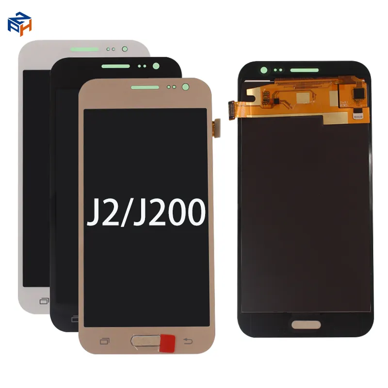 Ponsel Cina Harga Rendah J2 Ekran LCD Layar Sentuh Combo untuk Samsung J2 Pantalla Tampilan Emas Putih Hitam