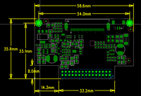 Convertisseur de signal LVDS DIP 30 broches standard vers écran TFT FPC 40 broches avec rétroéclairage LED, résolution 1024*600, alimentation 5V