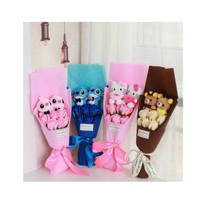 かわいいクマ子猫ぬいぐるみバレンタインギフトPPコットン入りユニセックス - Product Image 1