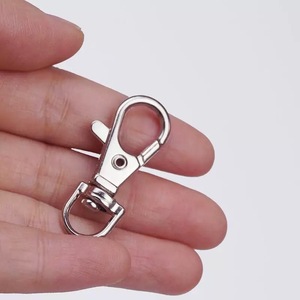 Alliage de zinc chien boucle métal porte-clés accessoires bricolage matériel bijoux articles en cuir bagages pivotant crochet boucle poisson rouge bouche - Product Image 3