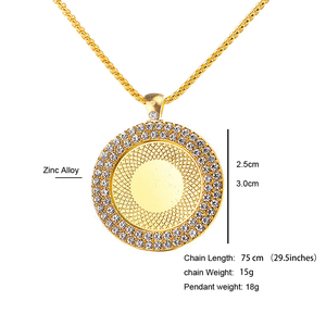 Color oro Zircone Cubico Personalizzata Foto <span class=keywords><strong>Medaglione</strong></span> Immagine Collana Del Pendente Della Collana <span class=keywords><strong>Con</strong></span> <span class=keywords><strong>Catena</strong></span> Mais - Product Image 3