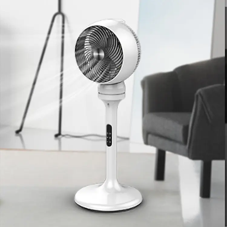Ventilador eléctrico inteligente de aire acondicionado con control remoto, control remoto de 8 pulgadas, 360 grados de circulación, refrigeración, nuevo diseño de moda