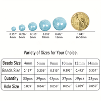 JD JGEMS Perles Rondes en Pierre Naturelle Toutes Tailles et Couleurs Variées pour la Fabrication de Bijoux Vente en Gros Matériel pour Bracelets DIY