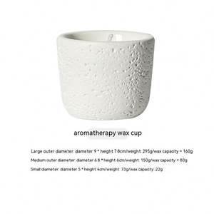 Portavelas de Cemento Creativo para Aromaterapia, Lujoso y Único, Multicolor, Decoración Navideña para Interiores, Portavelas Vacío - Product Image 6