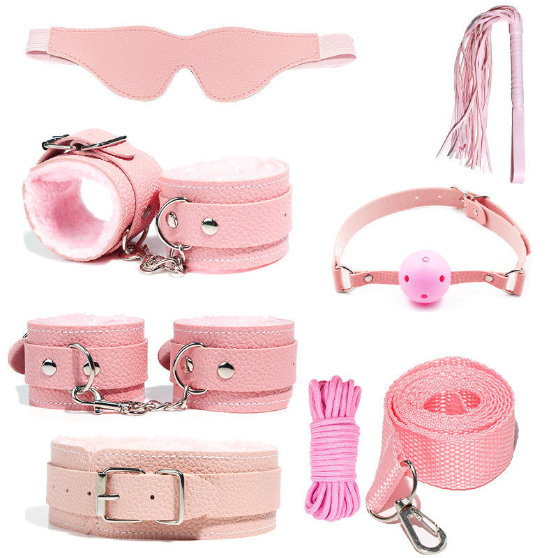 Plush leather seven-piece pink (bag)