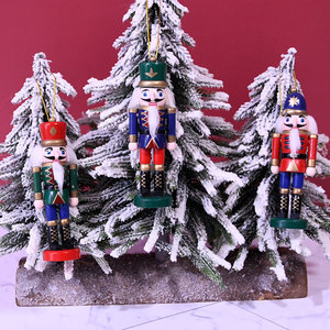 Nuevo Adorno Navideño <span class=keywords><strong>2022</strong></span>, Exquisita Figura de <span class=keywords><strong>Cascanueces</strong></span> en 3 Colores, Decoración Navideña de Madera - Product Image 3