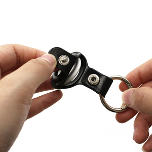 マルチカラーPUレザータグケースポータブルGPSトラッカー保護カバーアンチロストラッカータグホルダーキーリング - Product Image 3