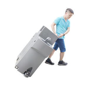 Gran oferta, lavabo móvil, bomba de <span class=keywords><strong>pie</strong></span>, estación de lavado de manos portátil <span class=keywords><strong>con</strong></span> ruedas, lavabo portátil para exteriores - Product Image 4