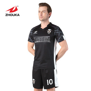 Zhouka wholesale custom design for men football team wear xxxl jersey sizes - Product Image 2