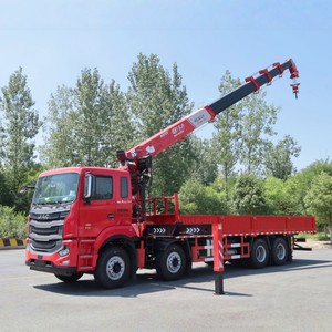 Fournisseur d'usine JAC Grue à flèche télescopique montée sur camion 14 tonnes 16 tonnes Grue de camion de fret 8x4 à vendre - Product Image 3