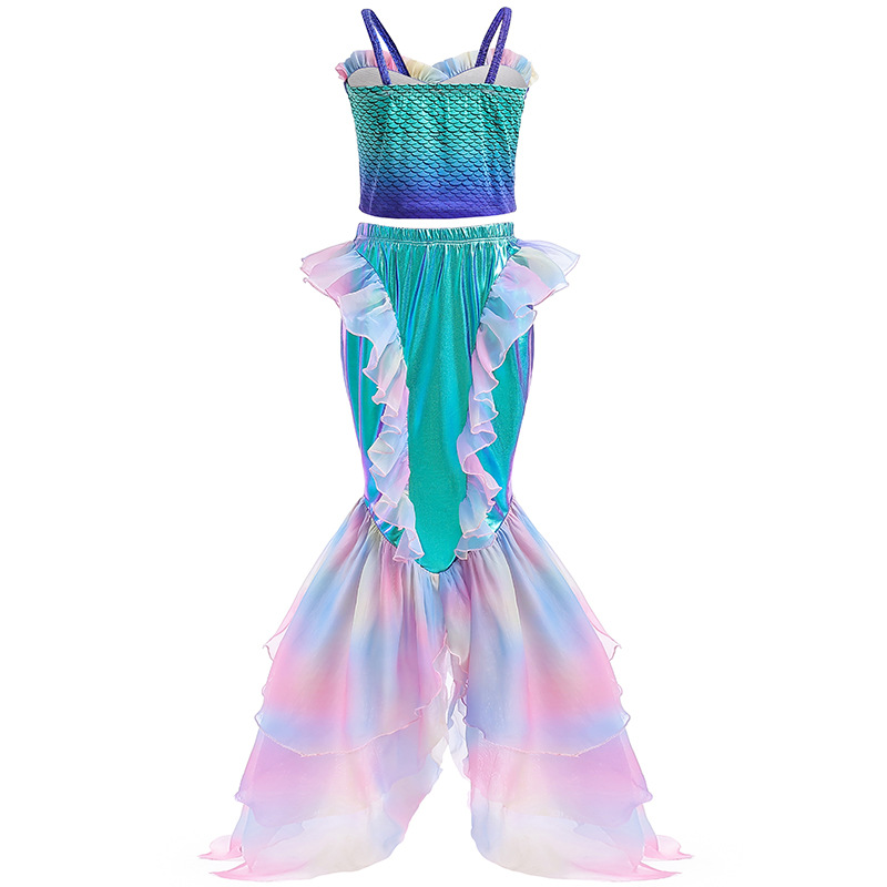 strapless open back dress Ariel Princess Dress Casual Comfortable for Girls – Princess Twirl