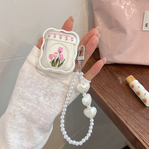 Étui d'écouteurs transparent à motif ondulé 3D mignon de luxe <span class=keywords><strong>2022</strong></span> avec Bracelet porte-clés housse d'écouteurs pour Airpod 1 <span class=keywords><strong>2</strong></span> pour <span class=keywords><strong>Airpods</strong></span> 3 Pro2 - Product Image 6