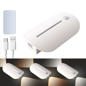 Rechargeable LED Motion <b>Sensor</b> <b>Light</b> 3-Color Dimmable Indoor Lighting for Bedroom <b>Switch</b> Cold White Cabinet Closet WD-PIR42 - Product Image 5