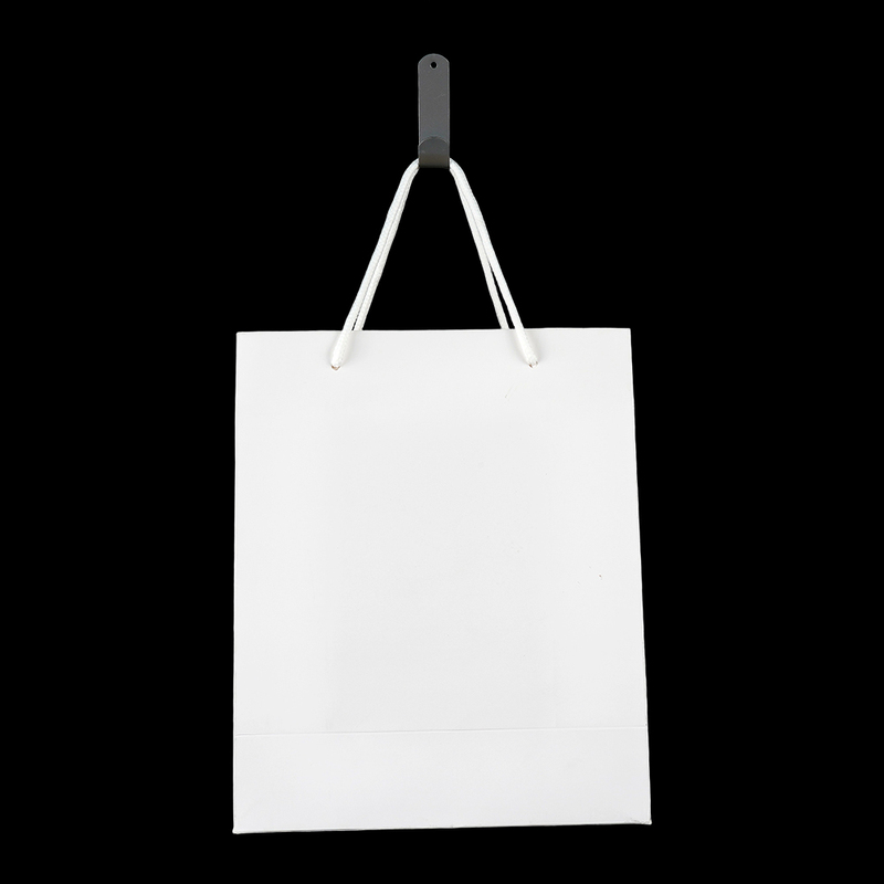 White Black Paper Bag With Logo