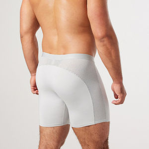 Venta al por mayor de verano deportes malla piel amigable transpirable Madal de gran tamaño plana esquina Calzoncillos bóxer para hombre - Product Image 3