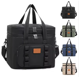 Sac isotherme multifonctionnel pour pique-niques et camping, avec couche thermique en aluminium, sac à déjeuner isolé, rangement pour aliments frais, en polyester - Product Image 6